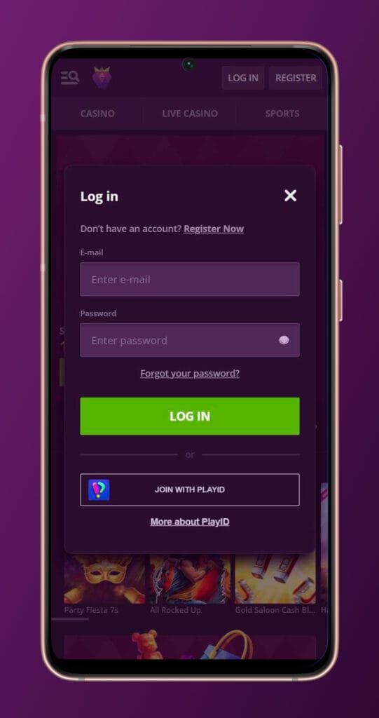 login app mobile casinò malina